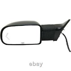 New Towing Mirror Driver Left Side Full Size Truck Chevy Heated Power Primered