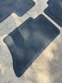 OEM 1999-2007 GMC Sierra Crew Cab Rubber Floor Mats Gray Chevrolet Silverado Set