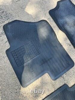 OEM 1999-2007 GMC Sierra Crew Cab Rubber Floor Mats Gray Chevrolet Silverado Set