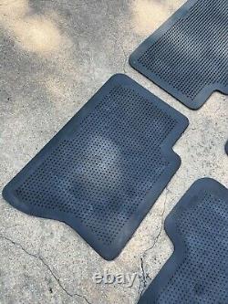 OEM 1999-2007 GMC Sierra Crew Cab Rubber Floor Mats Gray Chevrolet Silverado Set