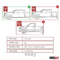 OMAC Premium Floor Mats for GMC Sierra 1500 Silverado Crew Cab 2014-18 Rear