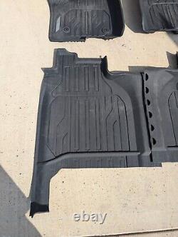 Oem All Weather Mats Gmc Sierra/silverado 1500 2019-2025 Crew Cab 1st+2nd Rows