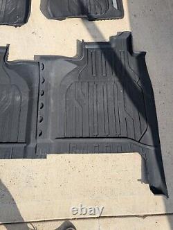 Oem All Weather Mats Gmc Sierra/silverado 1500 2019-2025 Crew Cab 1st+2nd Rows