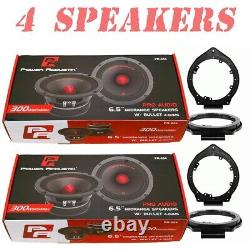 PR-654 300W 6.5 Mid-Range Speakers for 2007-2013 Silverado & Sierra CREW CAB