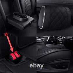PU Leather Car Seat Cover For 07-22 Silverado Sierra 1500 2500HD 3500HD Crew Cab