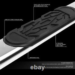 Pair 6od Ss Step Bar Running Boards For 2019-2021 Silverado Sierra Crew Cab