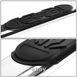 Pair 6od Ss Step Bar Running Boards For 2019-2021 Silverado Sierra Crew Cab