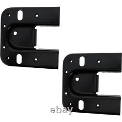 Pair Set of 2 Bumper Face Bar Brackets Retainer Mounting Braces for Chevy GMC