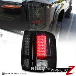 Phantom Smoke 07-13 Chevy Silverado LED Tail Light Brake Signal Lamp L+R Pair