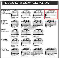 Polish Bolt-on 3 Side Step Nerf Bar/rail For 07-16 Silverado/sierra Crew Cab