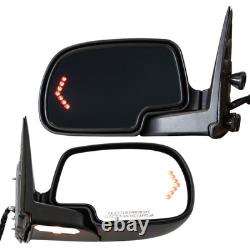Power Folding Signal Dimming Mirror Pair Set of 2 for GMC Chevy Pickup Truck SUV