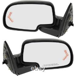 Power Mirror Set For 2003-06 Silverado 1500 with Signal and Puddle Light Heated