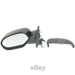 Power Side Mirrors Heated Folding Black Left & Right Side For 2007-14 Chevy GMC