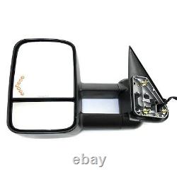 Power Towing Mirror For 03-06 GMC Sierra 2500 HD Left Manual Fold Signal Light