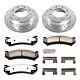 Powerstop K2036-36 2-wheel Set Brake Disc And Pad Kits Rear For Chevy Suburban