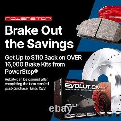 Powerstop K2036-36 2-Wheel Set Brake Disc and Pad Kits Rear for Chevy Suburban