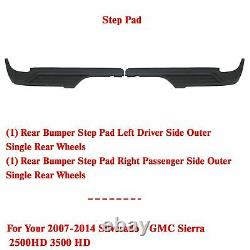Rear Bumper Step Pads Outer For 2007-2014 Chevy Silverado/GMC Sierra 2500HD 3500