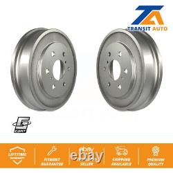 Rear Coated Brake Drums Pair For Chevrolet Silverado 1500 GMC Sierra Classic