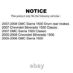 Rear Coated Brake Drums Pair For Chevrolet Silverado 1500 GMC Sierra Classic