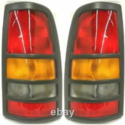 Right Left Tail Lamp Assembly For 2001-2003 Chevrolet GMC Silverado Sierra 3500