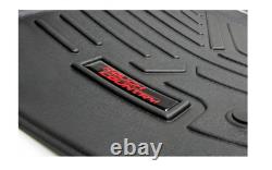 Rough Country 1st & 2nd Row Floor Mats for Silverado Sierra 1500 2500 Crew Cab