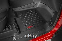 Rough Country Durable Floor Mats (fit) 2019 Silverado Sierra Crew Cab Bench Set