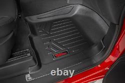 Rough Country Fr/Rr Floor Liners-Black, 19-24 Silverado/Sierra Crew M-21615