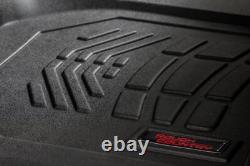 Rough Country Fr/Rr Floor Liners-Black 19-24 Silverado/Sierra Crew SM21612