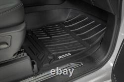 Rough Country Front/Rear Floor Liners-Black, Silverado/Sierra Crew FF-21612