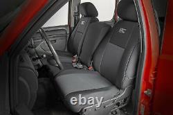 Rough Country Front Seat Covers-Black, 07-13 Silverado/Sierra Crew 91032