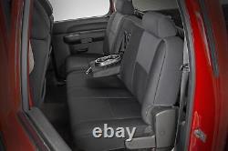 Rough Country Front Seat Covers-Black, 07-13 Silverado/Sierra Crew 91033