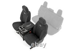 Rough Country Front Seat Covers-Black, 19-24 Silverado/Sierra Crew 91035