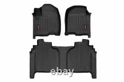 Rough Country HD Floor Mats F/R-19-20 Chevy Silverado/GMC Sierra Crew Cab