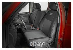 Rough Country Neoprene Front/Rear Seat Covers-Black, 07-13 Silverado Crew 91033