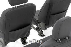Rough Country Neoprene Seat Covers for 14-18 Silverado 1500 Crew Cab1st/2nd Row