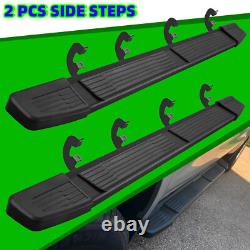 Running Board 6 Fit 2019-2025 Silverado/Sierra 1500 Crew Cab Black Nerf Bar S