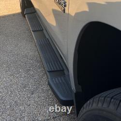 Running Board 6 Fit 2019-2025 Silverado/Sierra 1500 Crew Cab Black Nerf Bar S