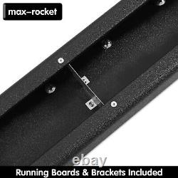 Running Board FIT 19-24 Silverado/Sierra Crew Cab Black 6.5 Nerf Bar Step DH