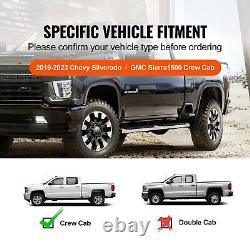 Running Boards 6 Fit 2019-2023 Chevy Silverado/GMC Sierra 1500-Crew Cab