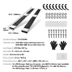 Running Boards 6 Fit 2019-2023 Chevy Silverado/GMC Sierra 1500-Crew Cab
