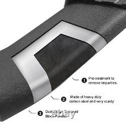 Running Boards For 19-25 Silverado/Sierra 1500 Crew Cab Curved Truck Nerf Steps