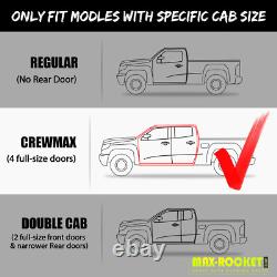 Running Boards For 19-25 Silverado/Sierra 1500 Crew Cab Curved Truck Nerf Steps