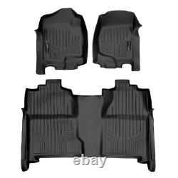 SMARTLINER SA0015/B0020 Front/Rear Floor Liners Black Silverado/Sierra Crew