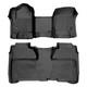 Smartliner Sa0226/b0136 Front/rear Floor Liners Black Silverado/sierra Crew