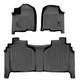 Smartliner Sa0400/b0400 Front/rear Floor Liners-black Silverado/sierra Crew
