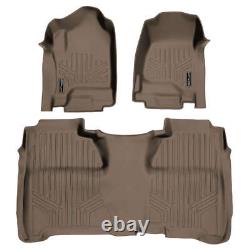 SMARTLINER SA1136/B1136 Front/Rear Floor Liners Tan Silverado/Sierra Crew