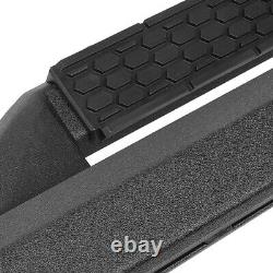 SQUARE TUBING 2.5 DROP STEP Side Nerf Bars for 07-19 Silverado/Sierra Crew Cab