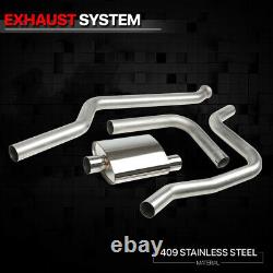 SS 3 Catback Exhaust System for 99-07 Silverado/Sierra 1500 Ext/Crew Short Bed