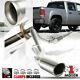 Ss Catback Exhaust 4 Rolled Tip For 07-13 Silverado/sierra 1500 Crewithext Cab