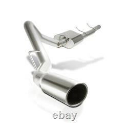 SS Catback Exhaust 4 Rolled Tip for 07-13 Silverado/Sierra 1500 CrewithExt Cab